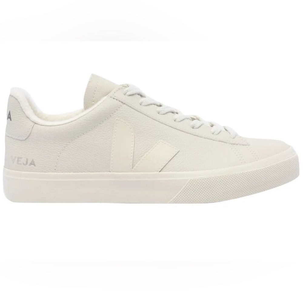 Veja Campo Lace Up Sneakers with fuzzy interior